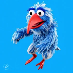 muppet with long hooked beak